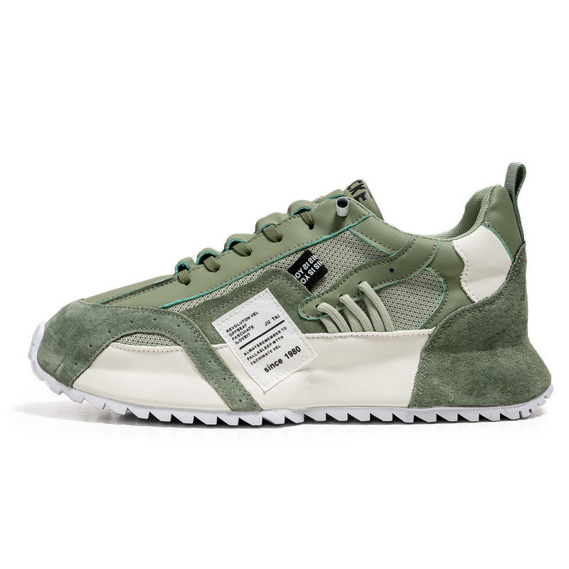 Picture of Spring Mesh Sole Sneakers 2025 New Color Matching Trbottomyy Elastic Band Footwear Breathable Casual Dad Men's Shoes