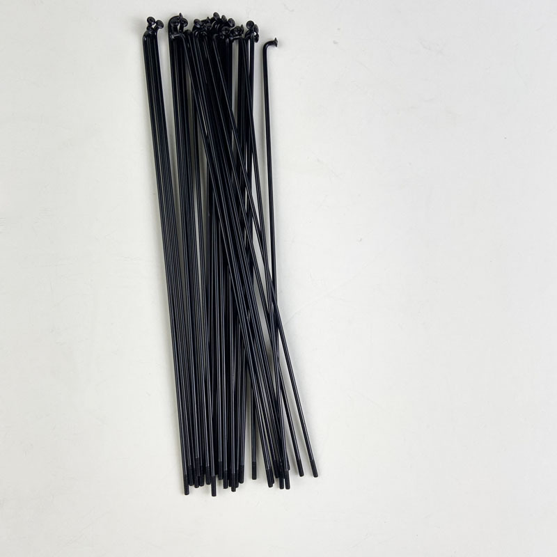 Picture of in stock Spoke Black 13G Carbon Steel Black Bicycle Spoke Bicycle Accessories 26 Inch 28 Inch Road Rib Protection