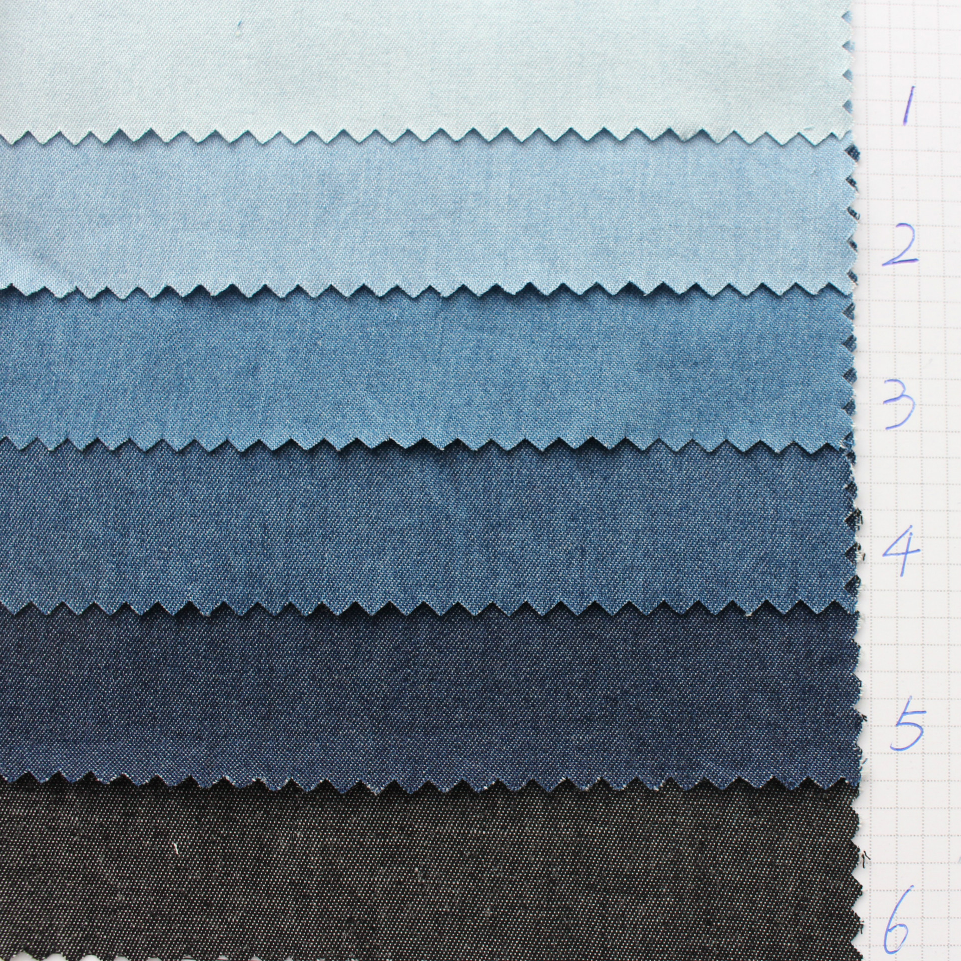 Fabric Denim Fabric Denim Fabric Washed Denim Shirt Fabric Combed Pure Cotton Thin