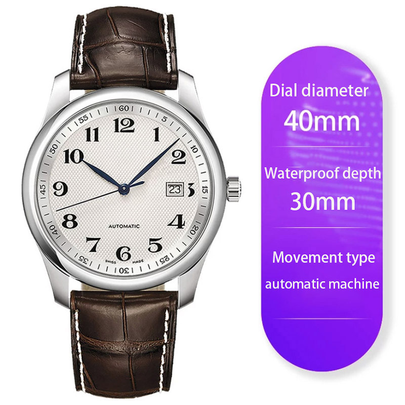 Picture of High-Quality Watch Famous Craftsman Classic Three-Hand Fashion Ultra-Thin Steel Band Fully Automatic Mechanical Watch Men's Danaleno Watch