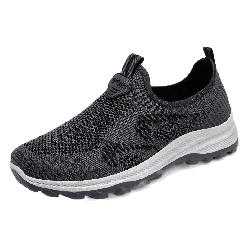 Men's Shoes, Summer Breathable Casual Shoes, Private Gift Shoes, One-Leg Walking Shoes for Middle-Aged and Elderly Couples, Casual Sports Shoes