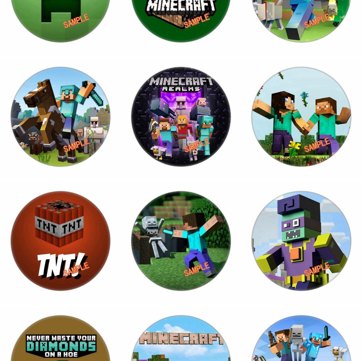 Picture of My world badge foreign trade supply game badge personality diy Cartoon Cartoon Yum 1-38