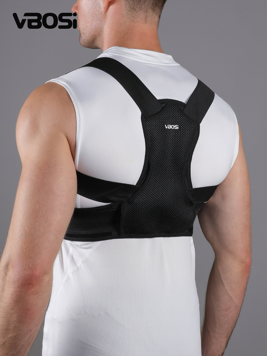 Vbosi Correction Belt Back Stretching Fixation Adult and Adolescent Anti-Hunchback Breathable Support Protective Gear Pressurized Wholesale