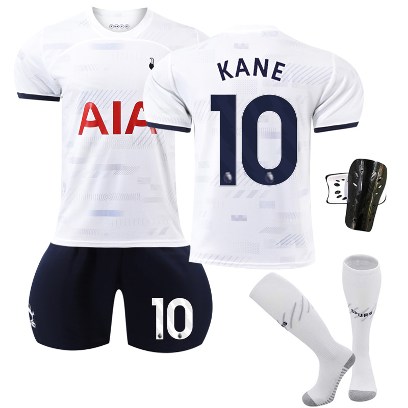 Picture of 2324 Tottenham Hotspur Home No.10 Kane Football Uniform 7 Sun Xingu 17 Romero 9 Richarlison Jersey Socks Suit