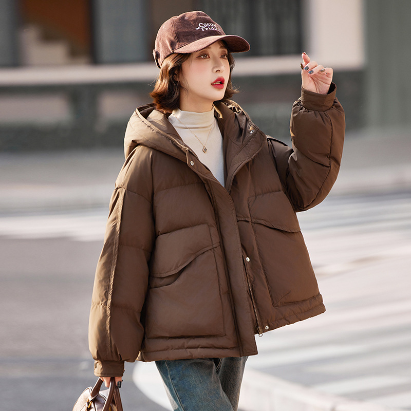 Picture of Short Down Jacket Women's Winter 2024 New Thickened High-end Western Style Small Puff Cloud Puff Bread Coat