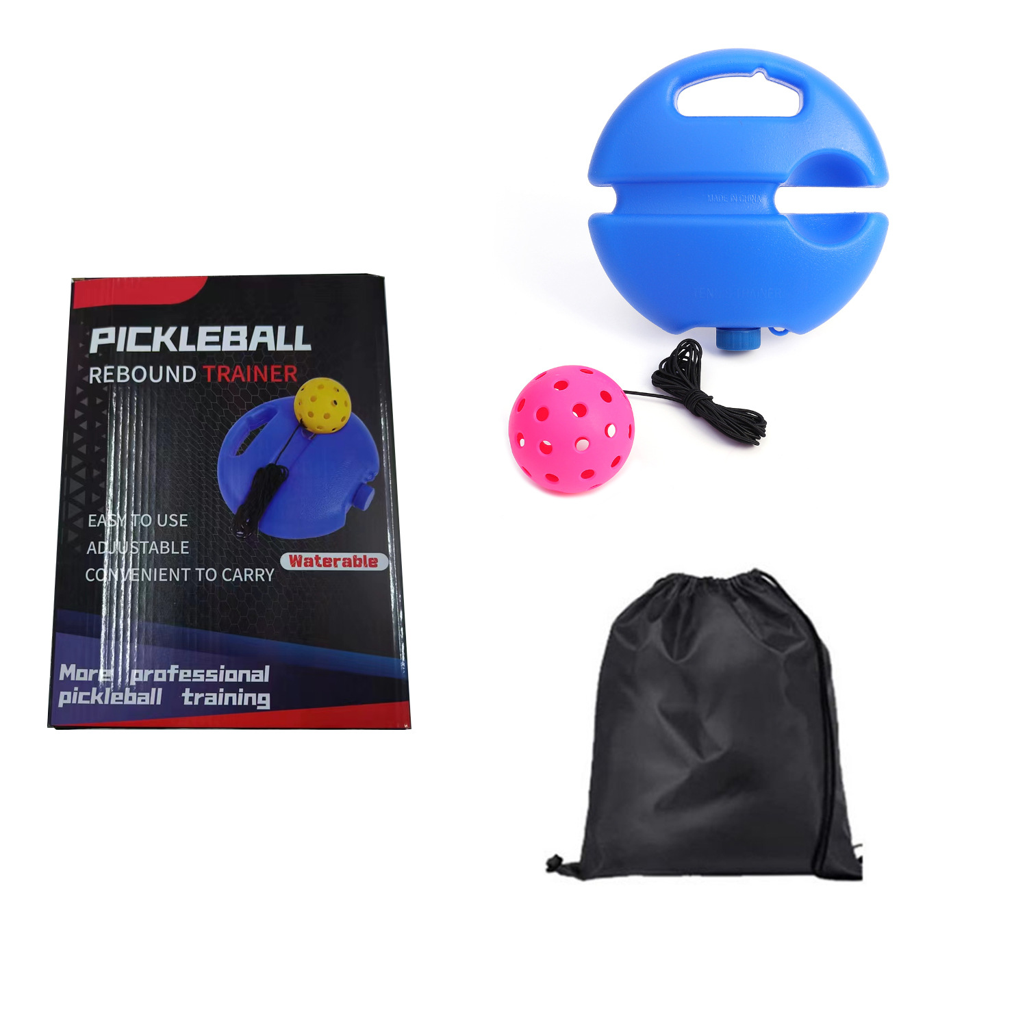 Picture of Pickleball Training Ball 74mm Practice Ball Pe Outdoor Plastic Injection Molded Ball with Led Light
