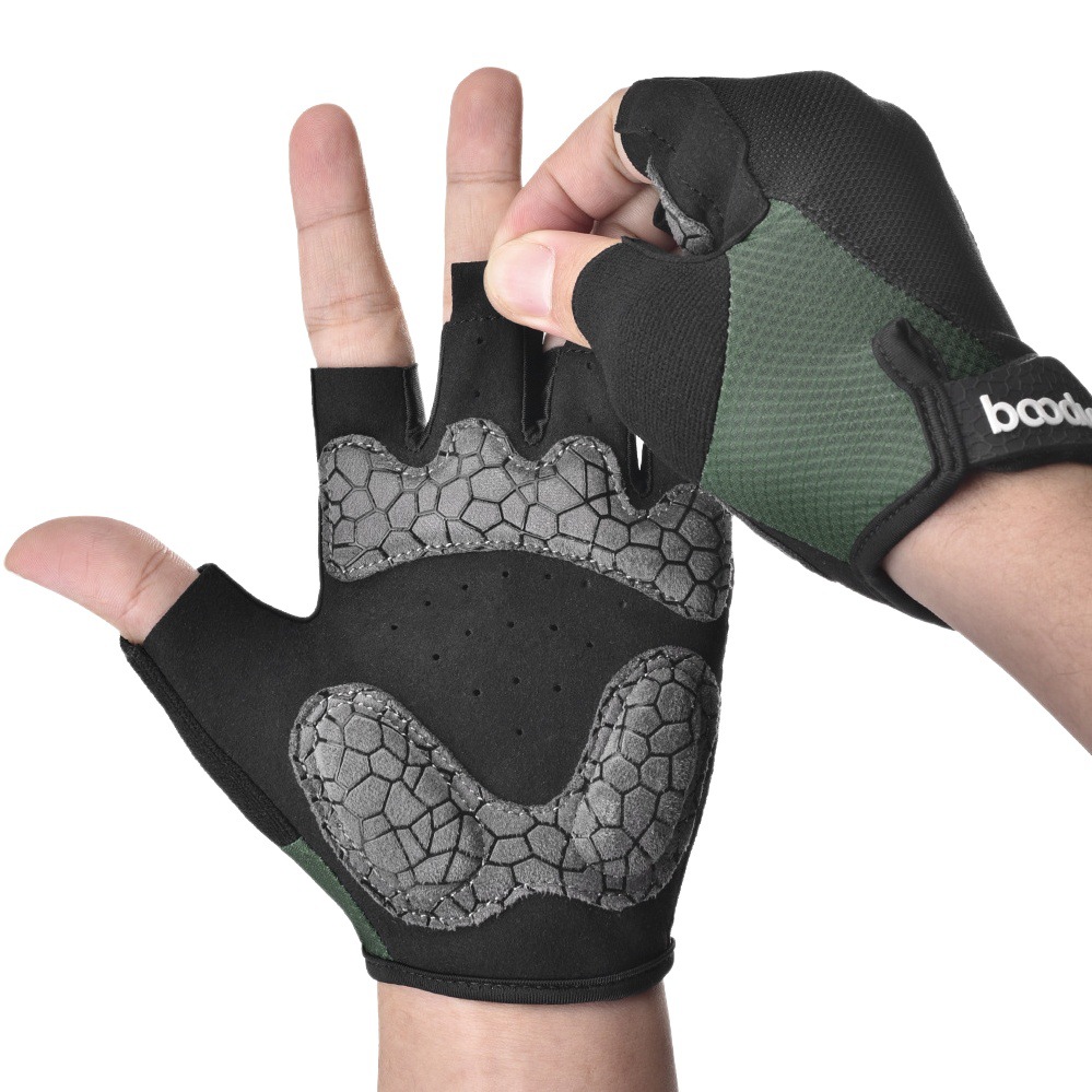 Burton Spring and Summer New Silicone Splicing Cycling Gloves Half-Finger Outdoor Cycling Gloves