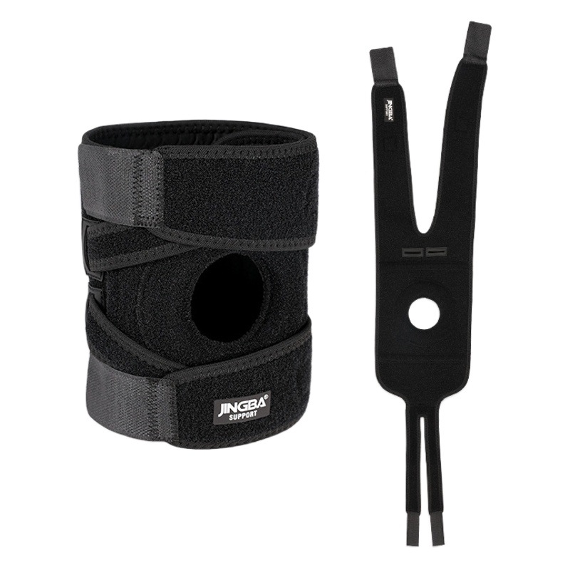 JINGBA sports knee pads competitive sports pressurized shock absorption outdoor running basketball mountaineering patella belt wholesale