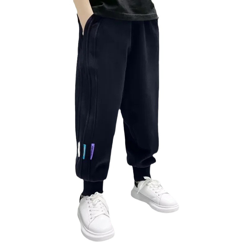 Children's Wear Boys Casual Pants Spring and Autumn 2024 New Large Children's Pants Children's Wide Leg Pants Autumn Loose Sweat Pants