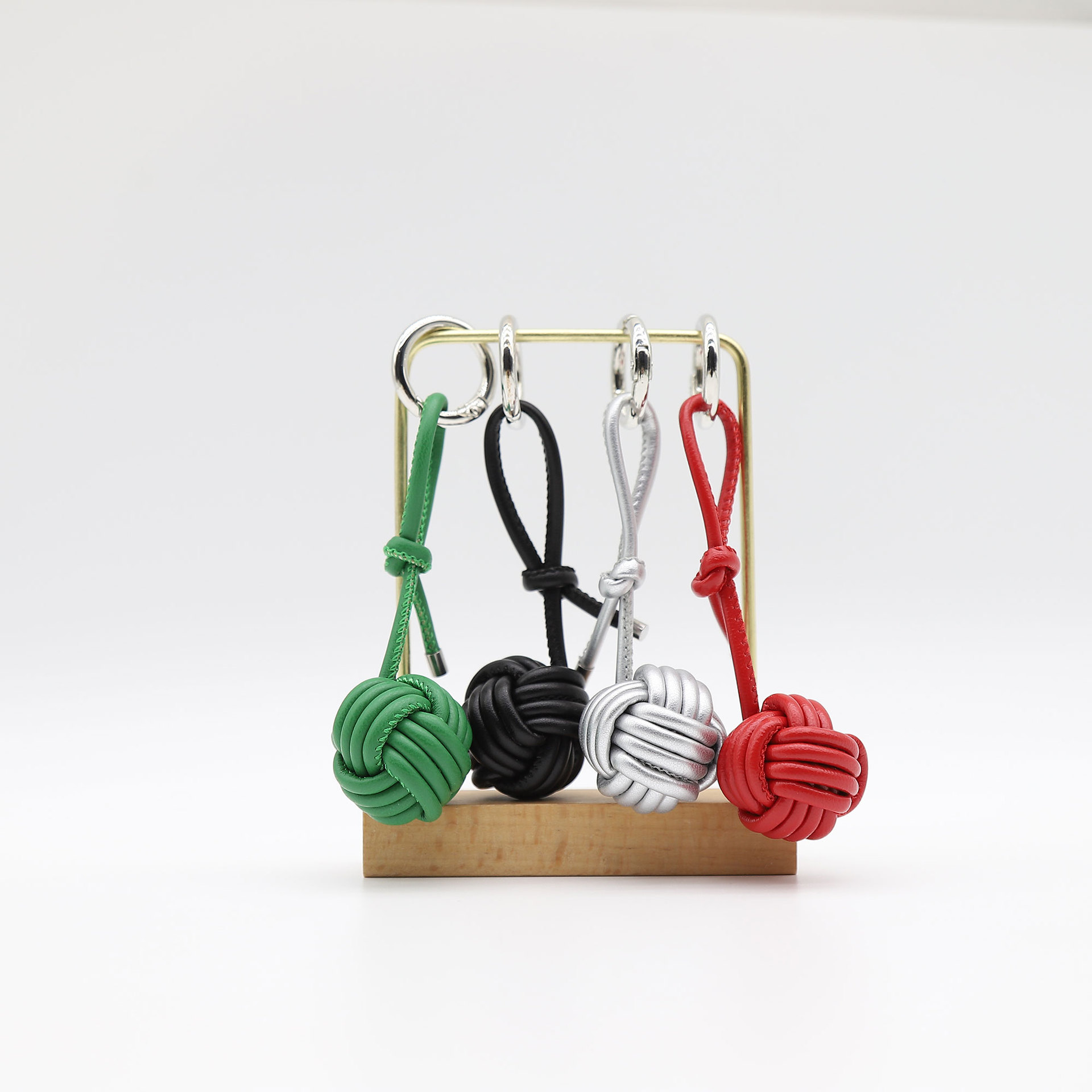 New Ins Style Creative Pure Handmade Woven Spherical Pendant Miumiu Imitation Sheepskin Hanging Distinctive Niche Key