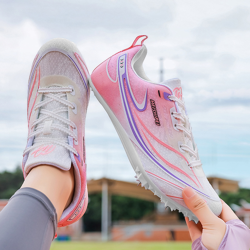 Triple jump, 100m sprint, men's and women's spike shoes, track shoes, short running shoes, mesh professional competition sports exam running shoes