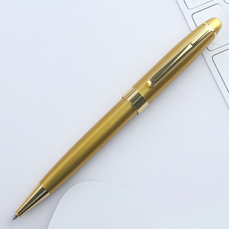 Picture of Advertising Gift Metal Ballpoint Pen Printing LOGO Rotating Ballpoint Pen Business Customized Neutral Metal Pen Wholesale