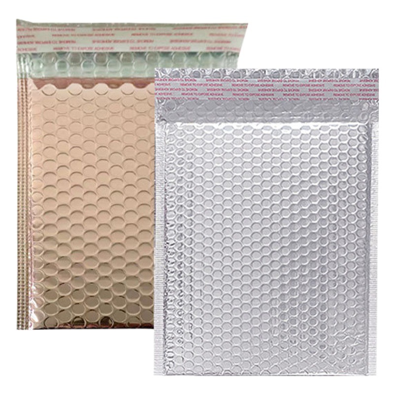 Color bright aluminum film thick bubble bag bubble envelope bubble bag self-sealing bag packaging bag clothing accessories bag