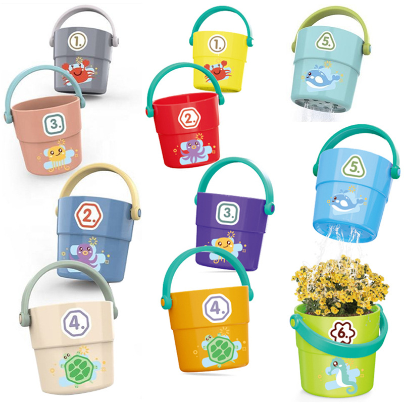 Picture of Baby mini shower small bucket baby bathroom water Cup children Bath jengle maternal and child House toys