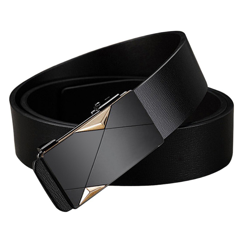 [E-Commerce Hot Item] Men's Leather Belt, Toothless Automatic Buckle, Cowhide Belt, Men's Business Casual Trendyy Trouser Belt