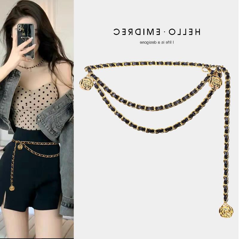 Waist chain accessories small fragrant style metal with suit skirt belt design pants chain chain wholesale