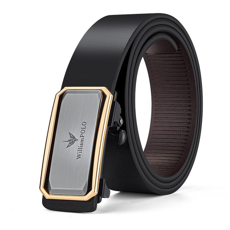 Picture of King Paul Belt Men's Business Fashion Two-layer Cowhide Men's Belt Automatic Buckle Cowhide Belt Wholesale