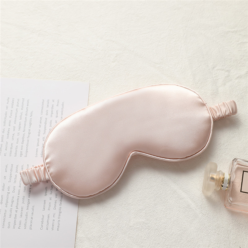 Picture of New double-sided artificial silk eye mask sleep elastic travel lunch break eye mask printed aviation eye mask wholesale