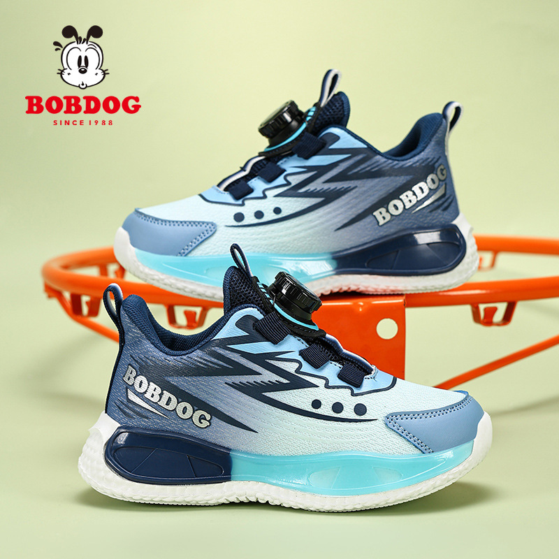 Bapu bean children's shoes boys' sneakers autumn new mesh breathable running shoes soft sole non-slip children's shoes