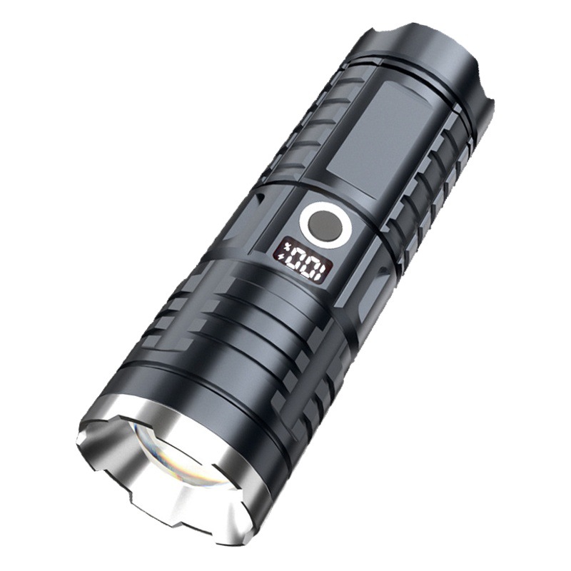 Ultra-Strong Light Long-Range Rechargeable Outdoor Patrol Spotlight Zoom Large Floodlight with Digital Display Laser Cannon Flashlight Can Be Shipped on Behalf of
