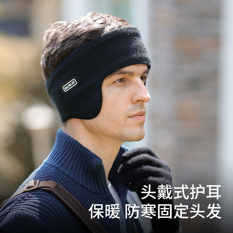 Picture of New Winter Ski Earmuffs for Men, Outdoor Sports and Cycling, Windproof Double-Layer Warm Head-Mounted Back-Worn Cross-Border