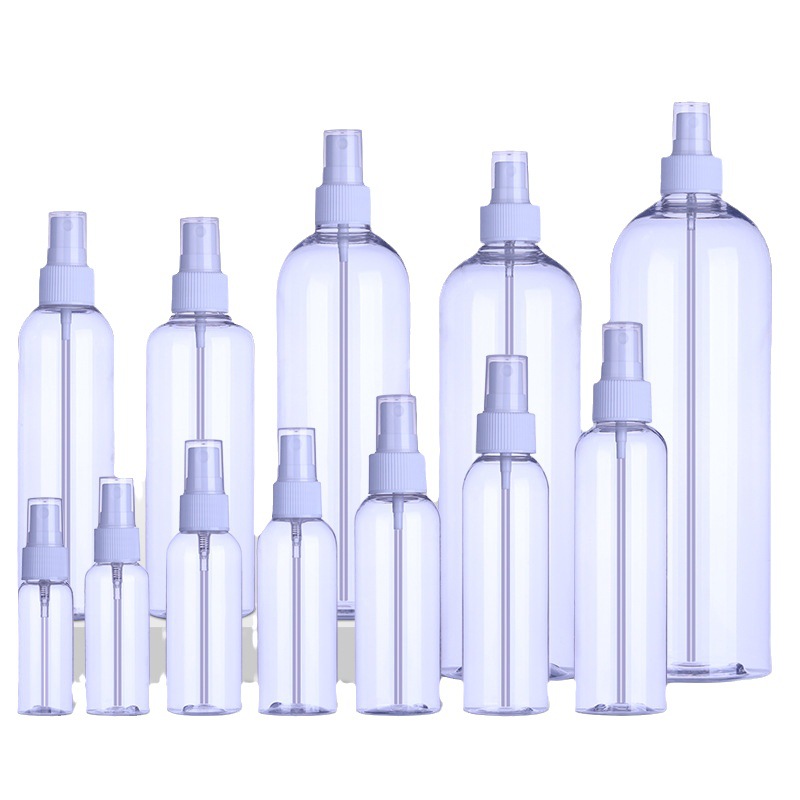 Spot PET100ml transparent bottle alcohol spray bottle press bottle Pigment Liquid bottle plastic bottle