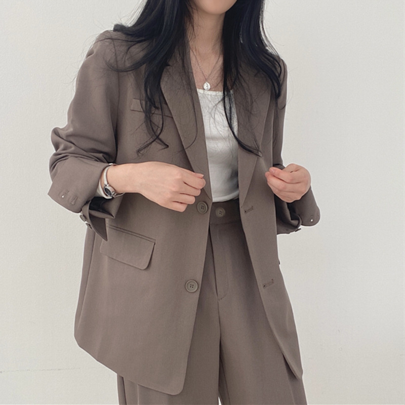 Picture of Suit Jacket High Sense Women's Spring and Autumn Design Sense Thin Niche Professional suit Temperament Slim-fit Small Suit Two-piece Set