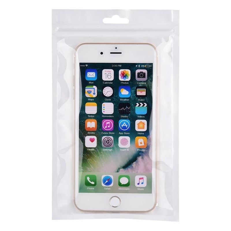 Pearlescent Film Yin and Yang Bone Bag White Ziplock Bag Translucent Plastic Seal Bag Mobile Phone Case Jewelry Packaging Bag Wholesale