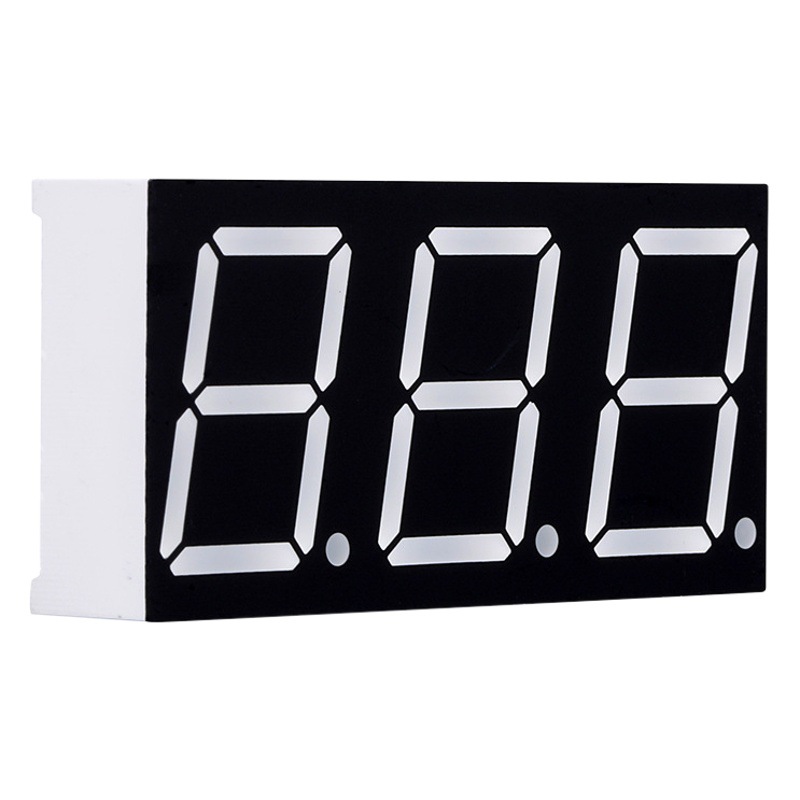 0.5 Inch 3-Position 7-Segment Digital Tube Red Light Led Digital Tube High Brightness White Light Color Led Digital Color Screen Manufacturer