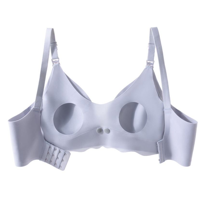 Nursing Bra with Front Buckle, Maternity Intimates, Large Size, Seamless, Pregnancy and Postpartum Nursing Bra, Breathable Breast Reduction