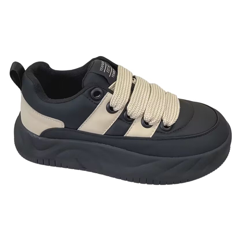 Thick-Soled Bread Shoes Flats 2025 Spring & Fall New Versatile Sneakers Soft-Soled Casual Shoes Women's Work Shoes Small White Shoes