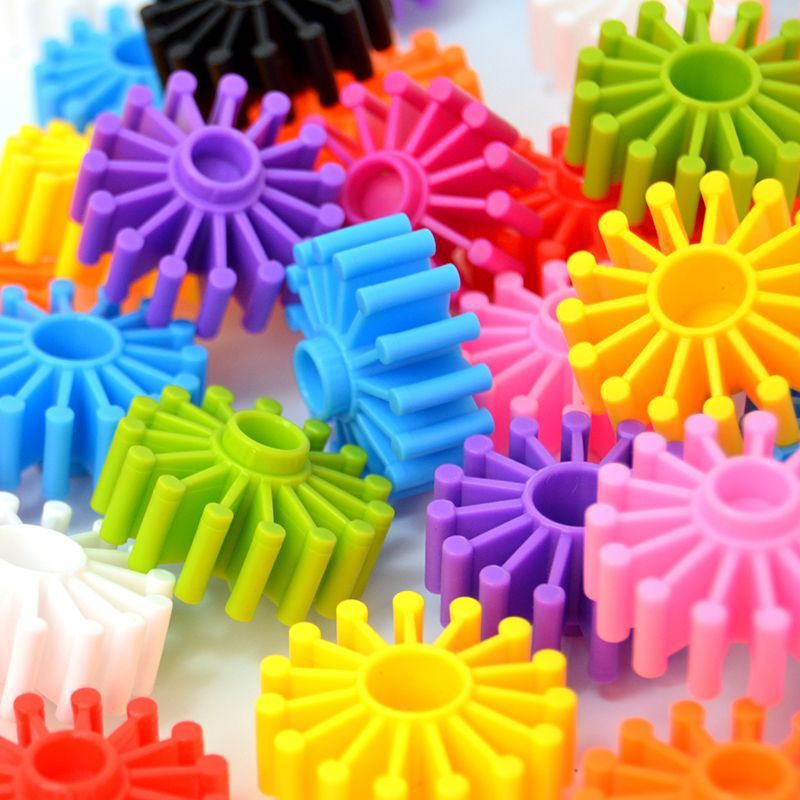 Children's Varied Round Gear Building Blocks Large Particle Assembled and Assembled Rotatable suit Puzzle 2-3-6 Years Old Large