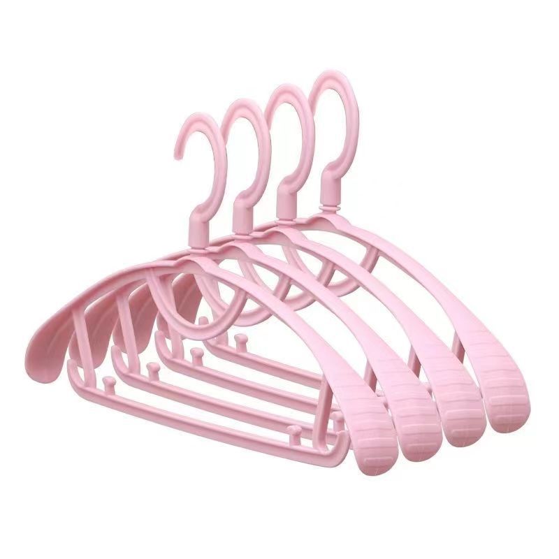 Picture of Seamless Wide Shoulder Hanger Household Non-slip Clothes Rack Adult Bold Plastic Clothes and Pants Hanger Dormitory Student Clothes Support