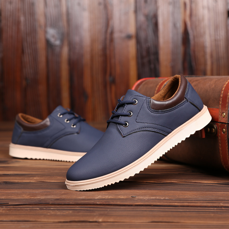 Work Waterproof Non-Slip Leather Shoes Men's Workwear Shoes Casual Shoes Korean Style Men's Shoes Spring Trendy Shoes Cross-Border plus size