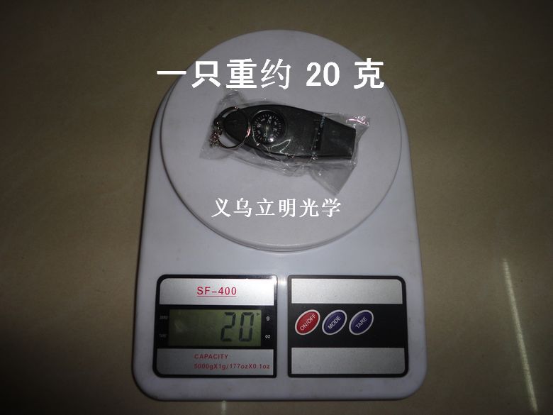 Picture of Children's Referee 4-in-1 Whistle Thermometer Whistle Plastic Magnifier Compass Outdoor Survival First Aid Kit