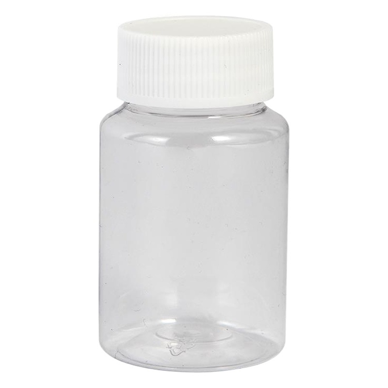 Wholesale 50 100ml Transparent Plastic Bottles Empty Bottles Sub-Bottling Bottles Pet Wide Mouth Bottles Capsule Sealed Sample Large Mouth Bottles