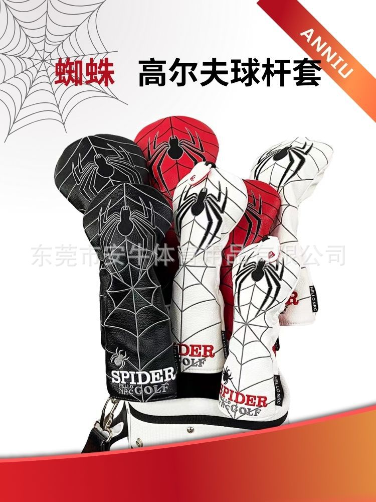 Factory Direct cross-border e-commerce golf club cap set Rod head cover wooden pole cover outdoor sports Suit Spider