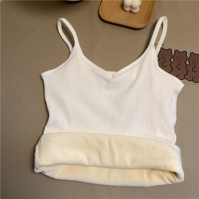 Picture of New Autumn and Winter Thermal Vest for Women, Thickeneded and Velvet Sleeveless Sling, Tight-Fitting Inner Layering, Student Cold Protection for Women