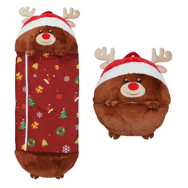 Picture of Cross-Border Children's Sleeping Bag Customized Cartoon Anti-Kicking Animal Sleeping Bag Amazon Quilted Anti-Kick Storage Sleeping Bag for Older Children