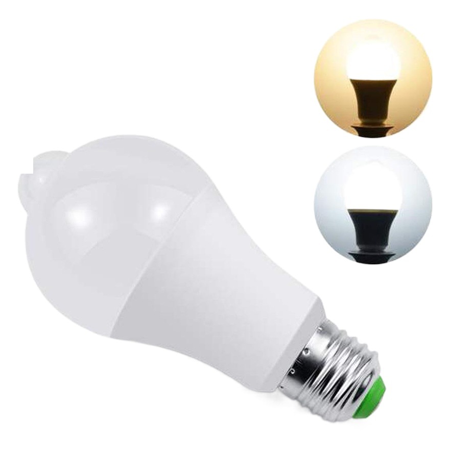 Intelligent led human body induction bulb lamp energy saving light control infrared PIR bulb induction LED bulb lamp switch