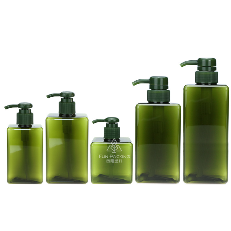 Picture of Petg Square Lotion Bottle 250ml Hand Sanitizer Shampoo Bottle 450ml Sub-Bottle Shower Gel Bottle 650ml