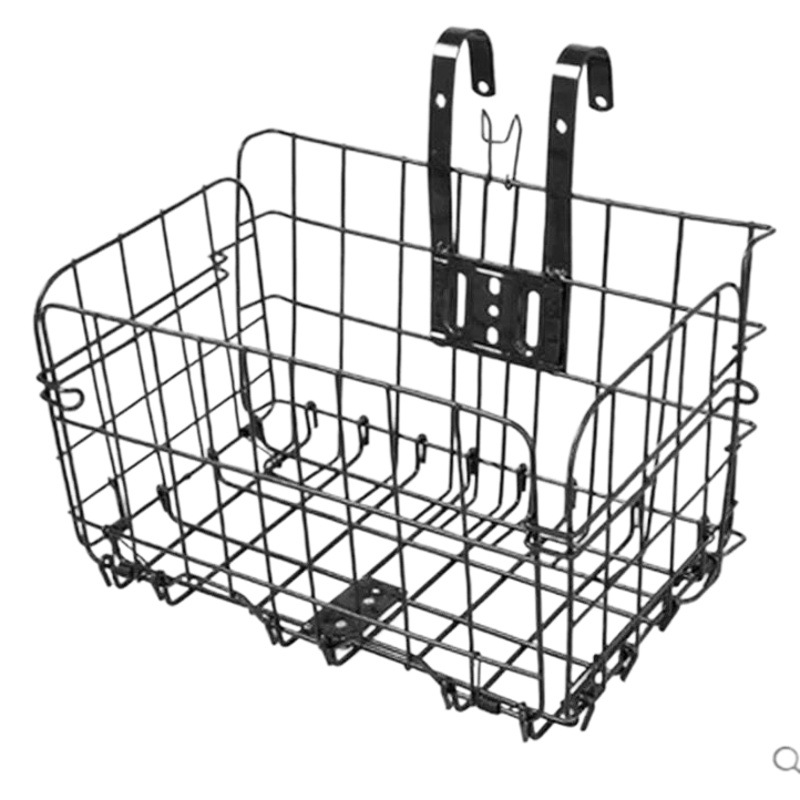 Cross-border mountain bike basket folding bike front and rear hanging basket can be spring car basket manufacturers supply can be Licheng