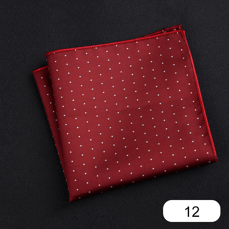Picture of Men's suit small square scarf factory wholesale fashion polyester fashion accessories vintage embroidery pattern pocket towel men's clothing