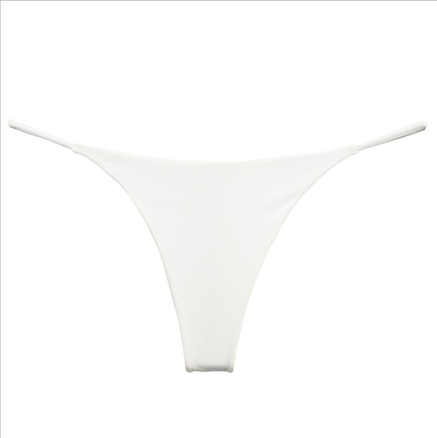 Picture of Jade Fragrant Pavilion New Version Double-Layer Thin Strap Thong Low Waist Low Waist Underwear Double-Layer Bikini Cotton Underwear for Women