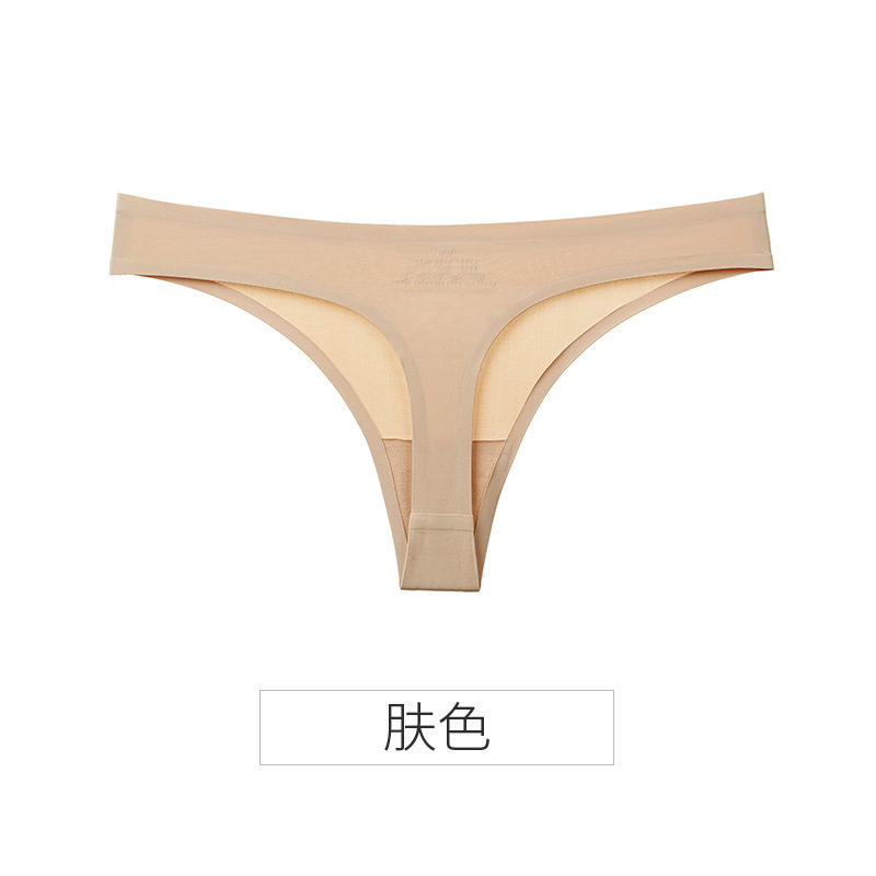 Picture of Explosions ice silk seamless thong women pure wind European and American women sexy tback foreign trade T pants sports fitness