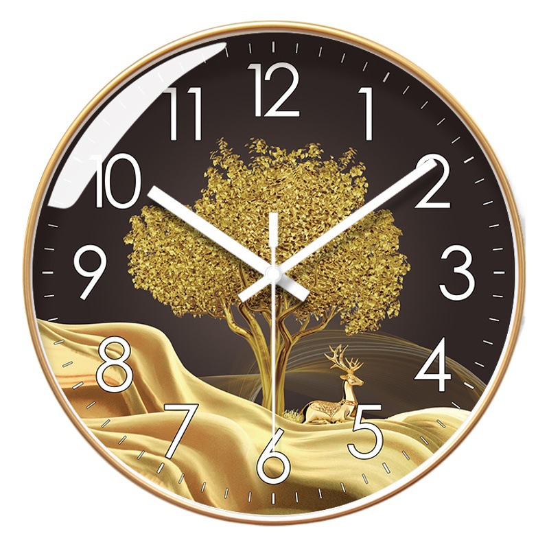 Ipura 6083 Wall Clock Living Room Clock Wall Elk Home Clock Wall Modern Quiet Seconds Sweeping Quartz Clock