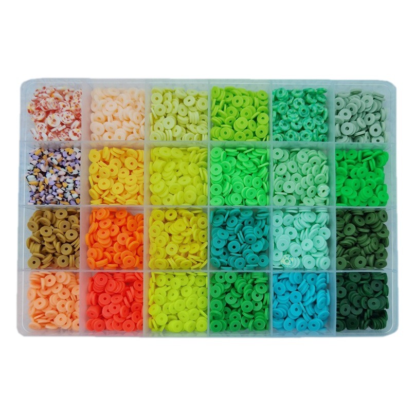 Cross-border hot 72-color 9000 pieces clay beads soft pottery beads jewelry bracelet DIY accessories Amazon
