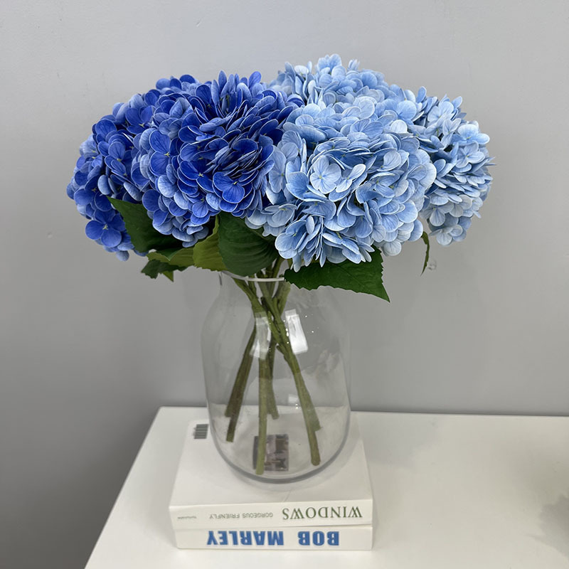 Picture of Artificial Flower 182 Pieces Large Hydrangea High Quality Moisturizing Hydrangea Wedding Floral Decoration Wedding Artificial Flower