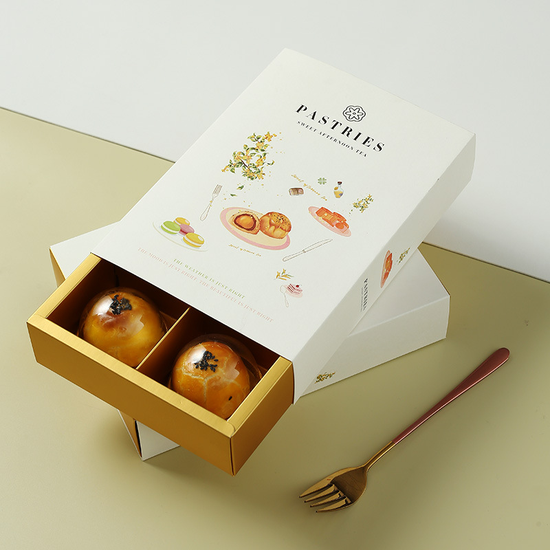 2025 New Mung Bean Cake Egg Yolk Crisp Gift Box Snow Mei Niang Tote Bag Mid-Autumn Festival Hand-Painted Chinese Packaging Box