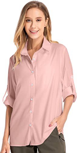 Picture of Women's Long-Sleeved Sun Protection Shirt Quick-Drying Outdoor Fishing Hiking Shirt